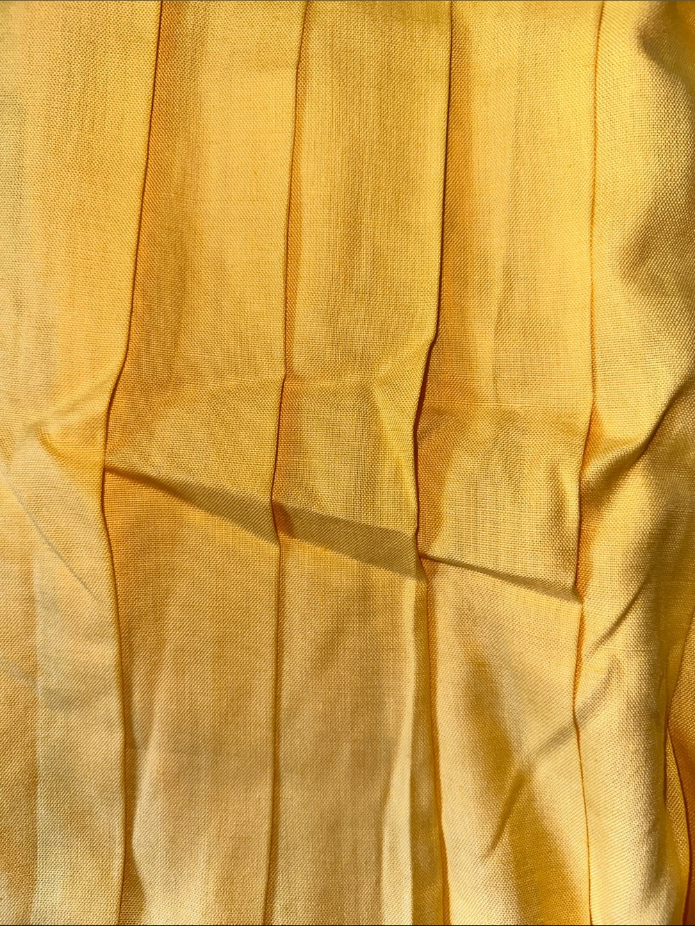Talbots NWT vintage Yellow Pleated maxi Skirt - Women size 2‎ - Picture 11 of 12